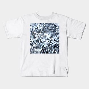 Blue Geometric Confetti Pour Kids T-Shirt